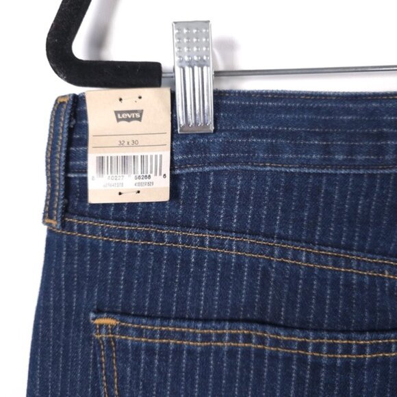 NWT LEVIS LOW PRO MID RISE RELAXED STRAIGHT Striped Jeans 32X30 - Picture 11 of 15
